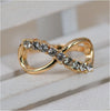 Jewelry 8 Infinity With Crystal Rings