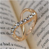 Jewelry 8 Infinity With Crystal Rings